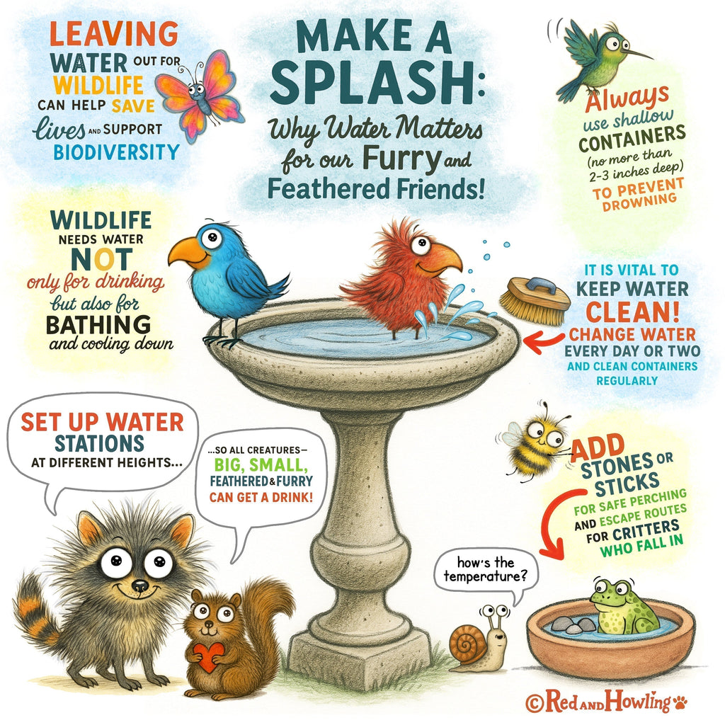 Make a Splash: Why Water Matters to our Furry and Feathered Friends