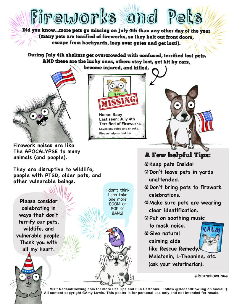 Fireworks: Keep your Fur Kids Safe!