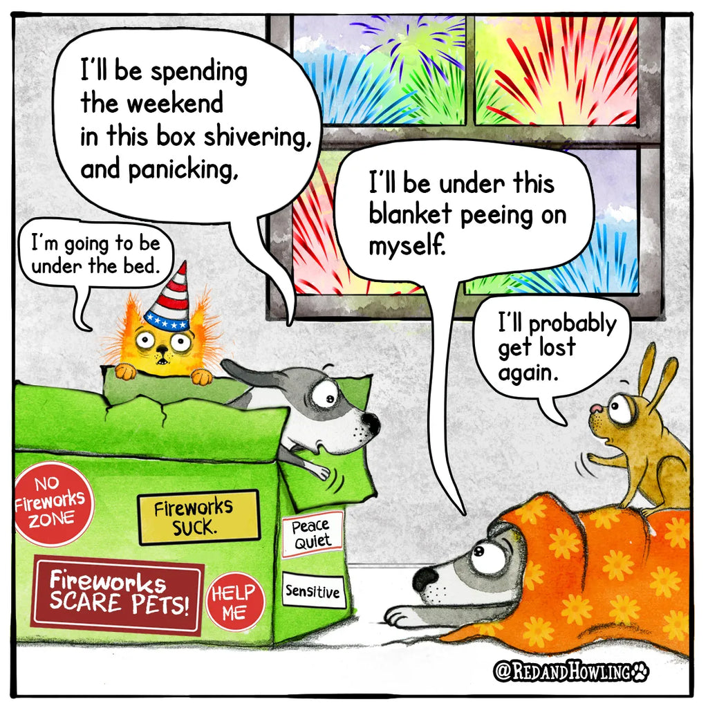 Celebrate Safely: Fun Fireworks Tips to Keep Pets Cozy and Calm! 🎉🐶
