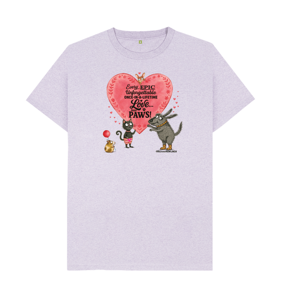 Light Purple Recycled Printed T-Shirt