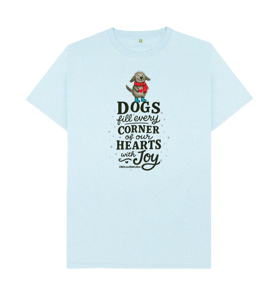 Light Blue Recycled Printed T-Shirt