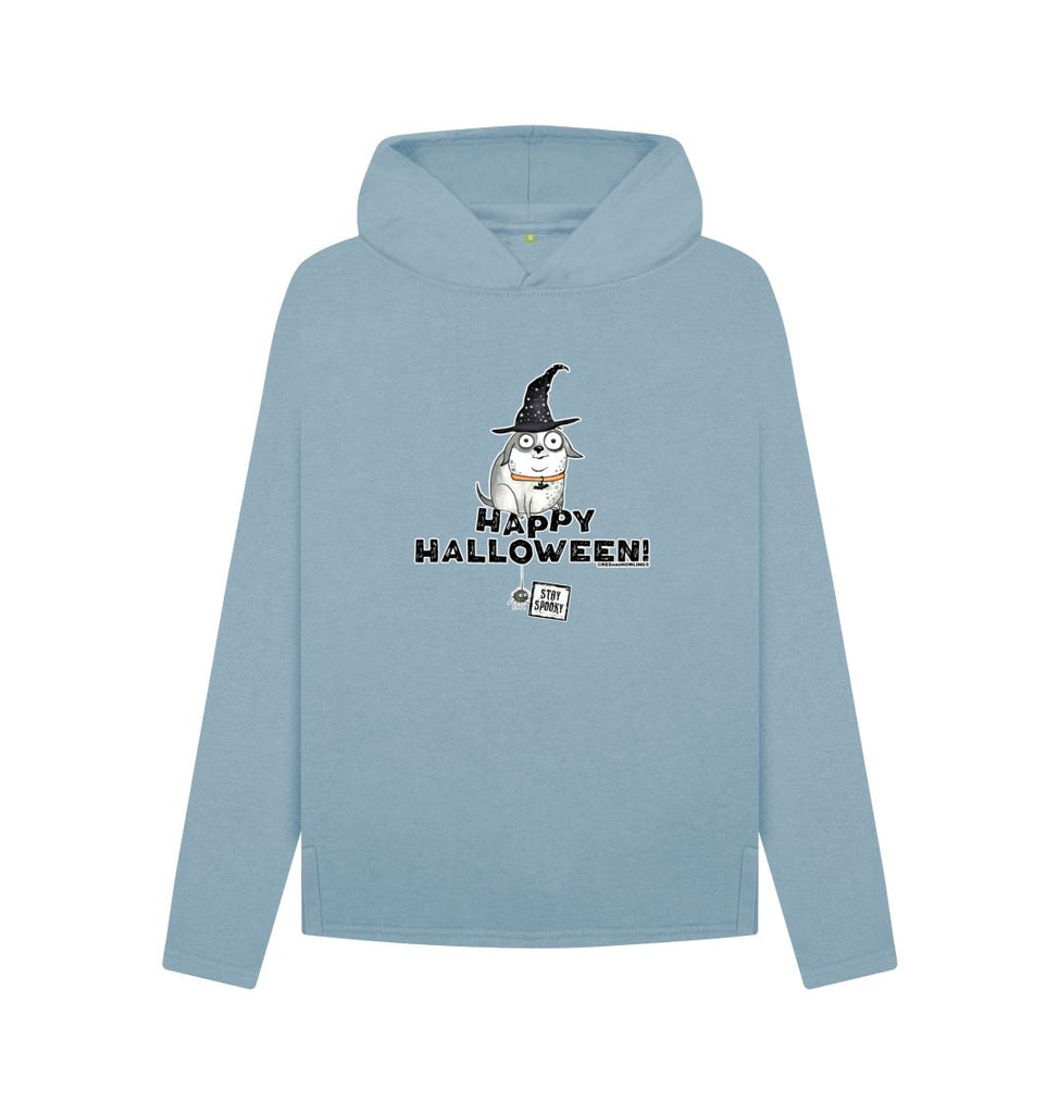 Stone Blue Happy Halloween: Stay Spooky Women's Organic Crew Sweatshirt