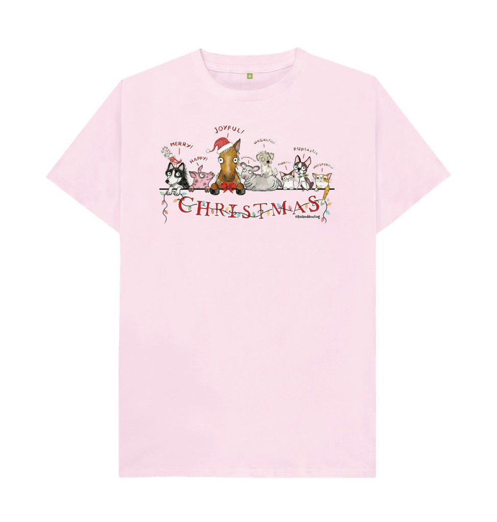 Pink \"Magical Christmas\" Organic T-shirt