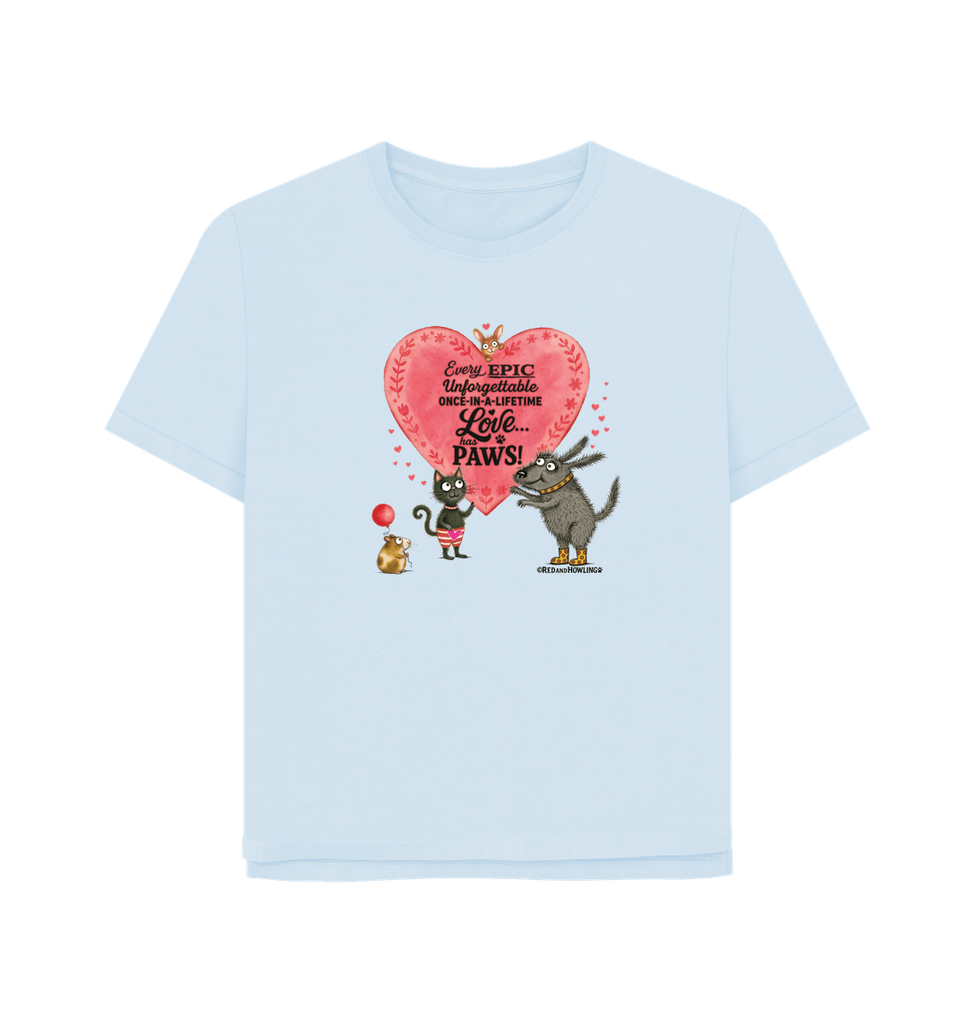 Sky Blue Printed T-shirt