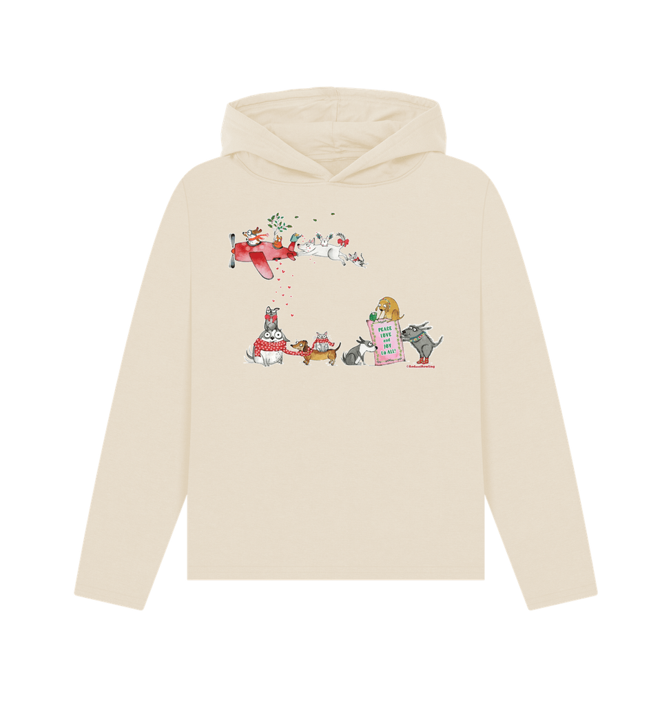 Oat Peace Love & Joy Women's Organic Hoodie Sweatshirt