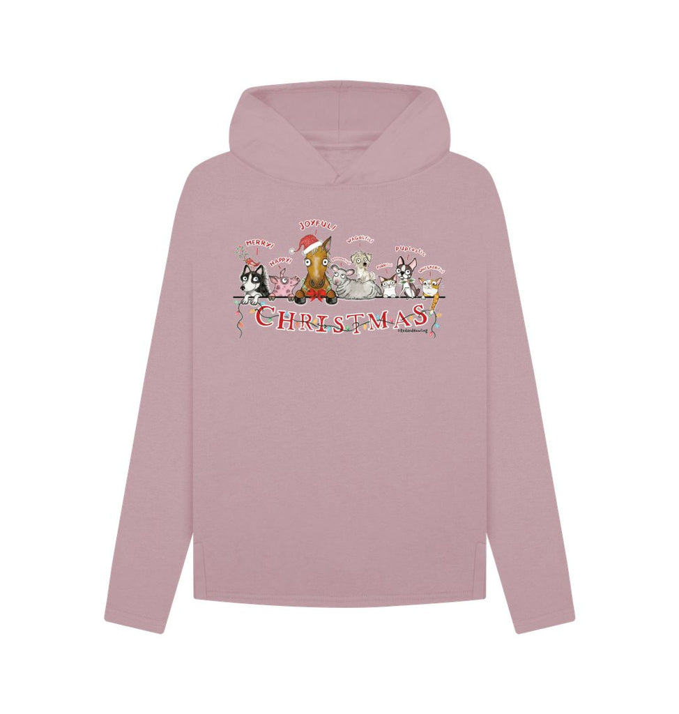 Mauve \"Magical Christmas\" Women's Organic Relaxed Fit Hoodie