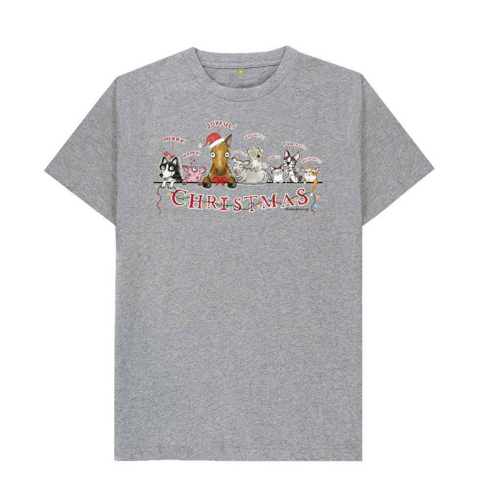 Athletic Grey \"Magical Christmas\" Organic T-shirt