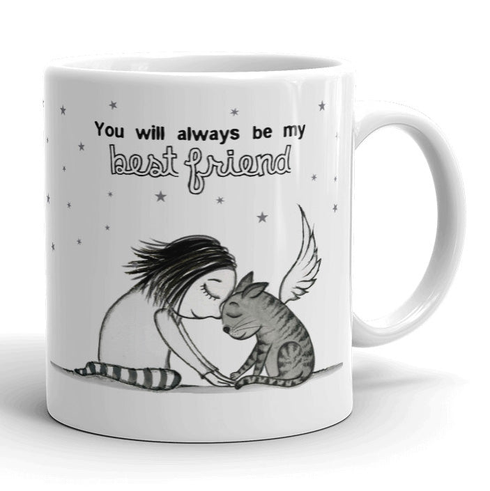 Best Friend: Cat mug - Red and Howling