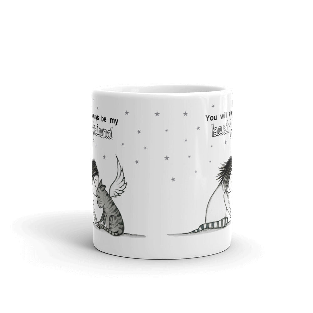 Best Friend: Cat mug - Red and Howling