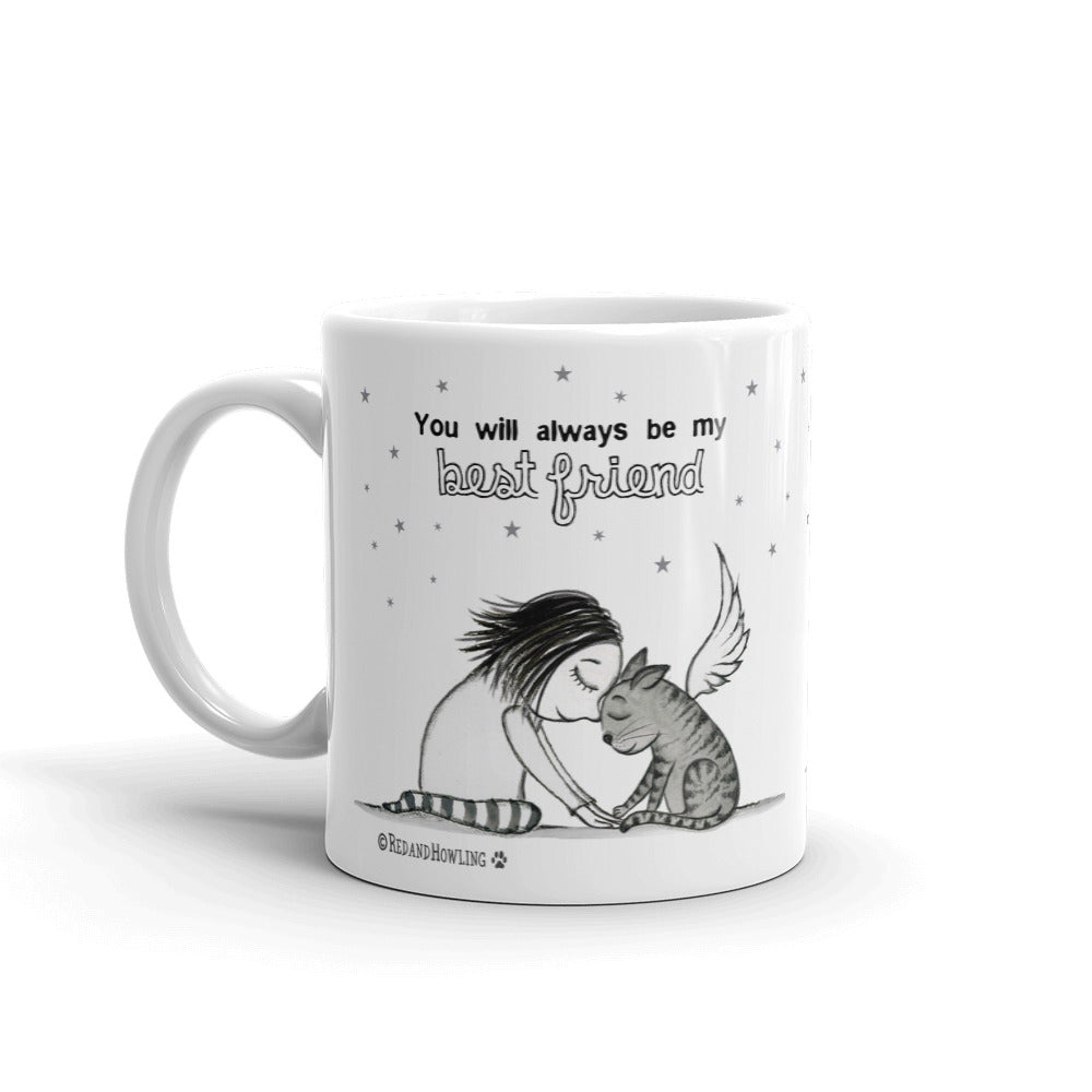 Best Friend: Cat mug - Red and Howling