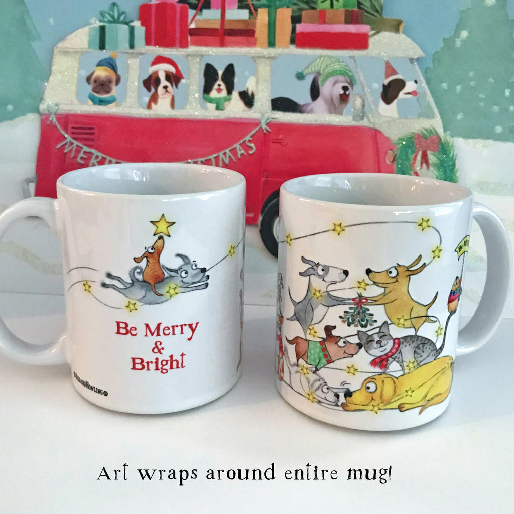 "Be Merry" Holiday Mug (NEW for 2019!) - Red and Howling