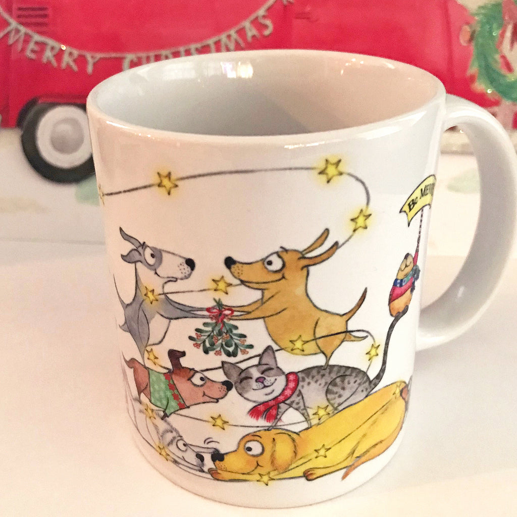 "Be Merry" Holiday Mug (NEW for 2019!) - Red and Howling