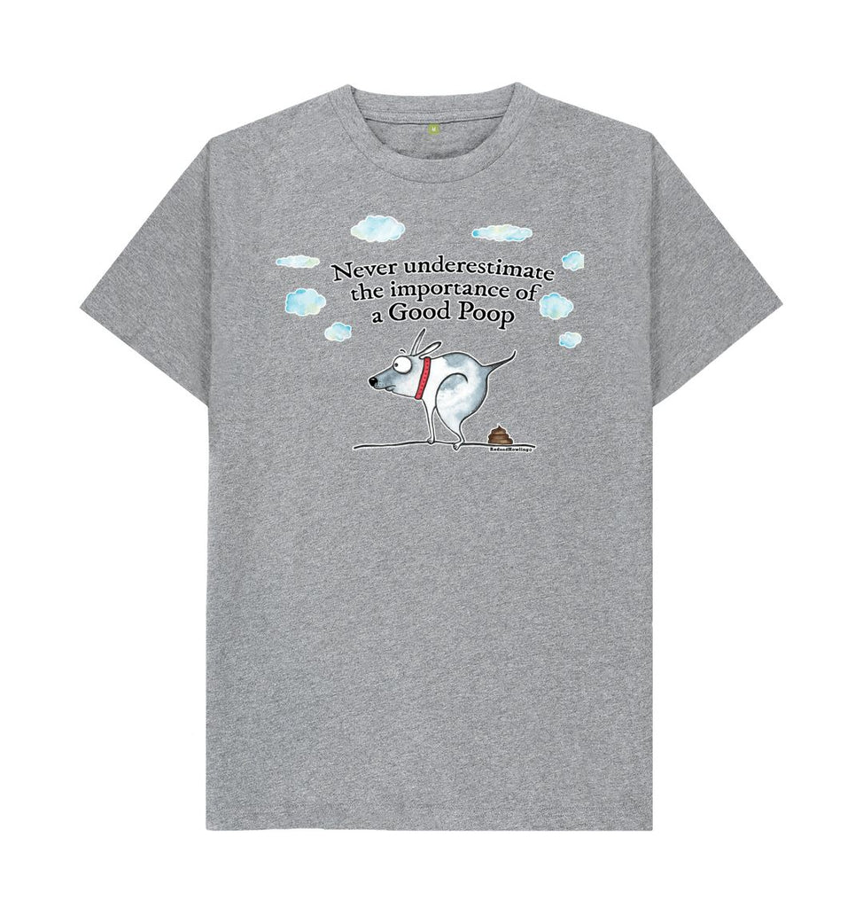 Athletic Grey Importance of a Good Poop Organic T-shirt