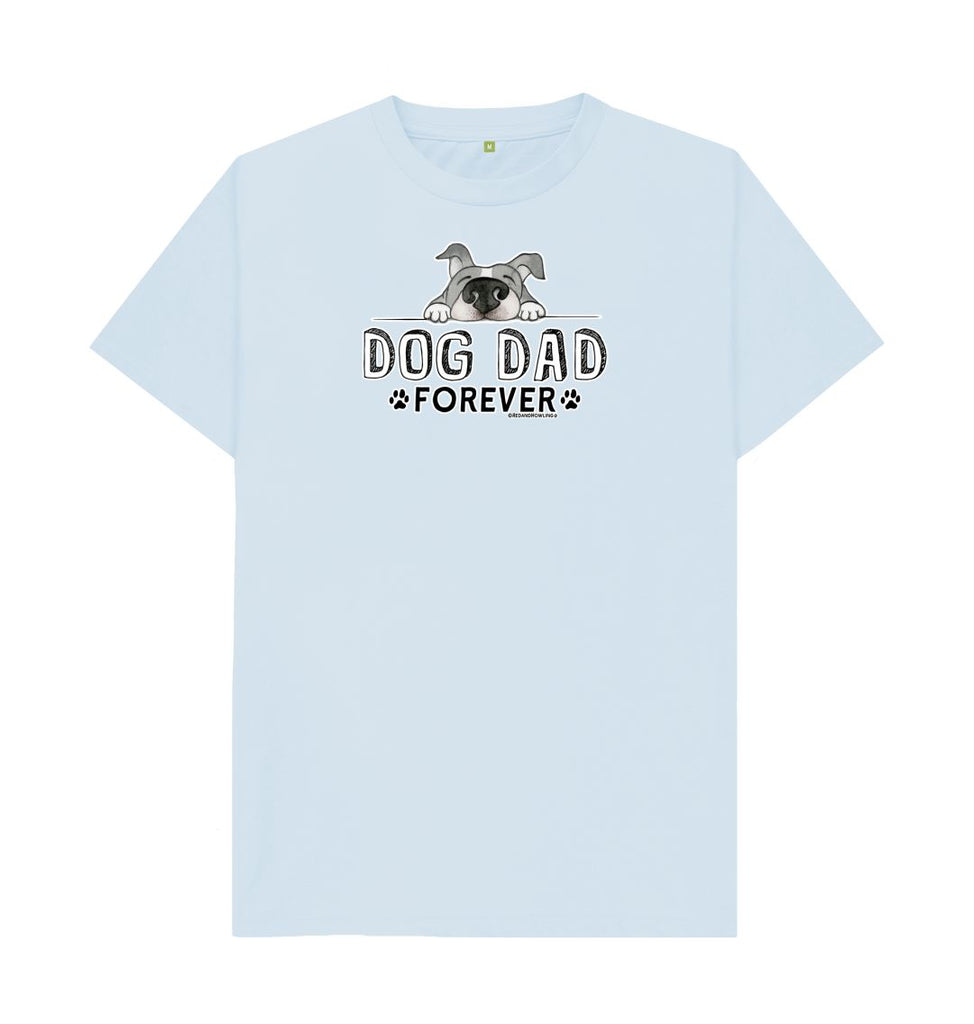 Sky Blue Dog DAD Forever Organic T-shirt